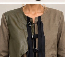 Load image into Gallery viewer, NY77 | Jacket  Leather Detail | 27002